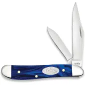 Case Knives Case Peanut 23446 Blue Pearl Kirinite 10220 SS pocket knife