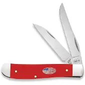 Case Knives Case Mini Trapper 73927 Red American Workman, pocket knife