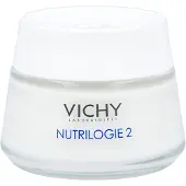 VICHY Nutrilogie 2, Kvinna, Kräm, Torr hud, Mycket torr hud, Fuktgivande, Näringsgivande, 24 h, Burk