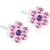 Blomdahl Örhängen Daisy 6 mm Light Rose/Amethyst