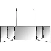 Gillian Jones 3 Fold Hang Up Mirror - Black 10219