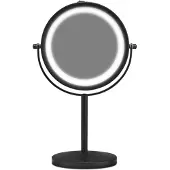 Gillian Jones - Table Mirror w. Strong LED Light - Mat Black
