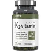 Elexir Pharma Vitamin K2+D3 200 mcg 60 kapslar