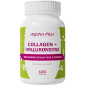 Alpha Plus Collagen + Hyaluronsyra 120 kapslar