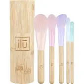 Ilu T4b Ilu Bamboom! Set Of 5 Makeup Brushes With Bamboo Tube For Contouring