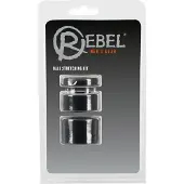Rebel Ball - penisring och testikelsträckare set - svart