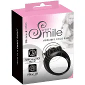 Sweet Smile SMILE - peniring med vibration - svart