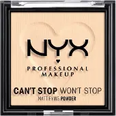 Nyx Can’t Stop Won’t Stop Mattifying Powder Kompaktpuder 6 g Nr. 01 - Fair