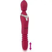 Javida Thrusting - 3‑i‑1 masserande vibrator (röd)