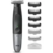 Braun Series Xt5 Trimmer For Face And Body 6 In 1 Black & Space Grey