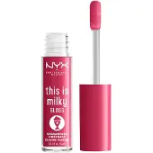 Nyx Professionell smink Det här är Milky Gloss Milkshakes återfuktande läppglans med doftfärg 10 Strawberry Horchata 4 ml