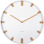 Karlsson väggklocka Grace metal white 40 cm KA5942WH