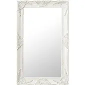 vidaXL Väggspegel barockstil 50x80 cm vit