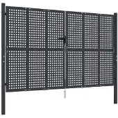 Super Merchant Vidaxl Trädgårdsgrind, Antracitfärgad, 300X175 Cm, Stål