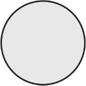 vidaXL Väggspegel svart Ø 40 cm rund