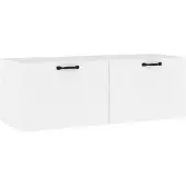 vidaXL Väggskåp vit 100x36,5x35 cm träbaserat material