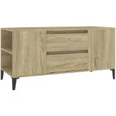 vidaXL Tv-bänk sonoma-ek 102x44,5x50 cm konstruerat trä