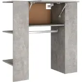 vidaXL Hallskåp betonggrå 97,5x37x99 cm konstruerat trä