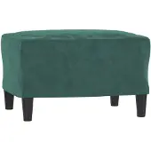 vidaXL Fotpall mörkgrön 60x50x41 cm sammet