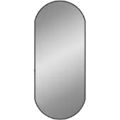 vidaXL Väggspegel svart 70x30 cm oval