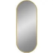 vidaXL Väggspegel guld 50x20 cm oval