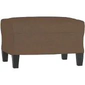 vidaXL Fotpall brun 60x50x41 cm tyg