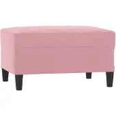 vidaXL Fotpall Rosa 70x55x41 cm sammet