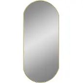 vidaXL Väggspegel guld 90x40 cm oval