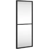 vidaXL Väggspegel svart 20x50 cm rektangulär järn