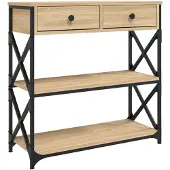 Super Merchant Vidaxl Konsolbord, Sonomaek, 75X28X75 Cm