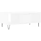 vidaXL Soffbord vit 90x50x36,5 cm konstruerat trä