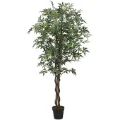 vidaXL Konstväxt lönnträd 504 blad 150 cm grön