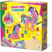 SES Creative Kreativt lekset - Diamantmosaik - 3D - Enhörning - - One Size - Kreativt lekset