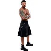 Svenjoyment Underwear Kilt - Svart - L - Svart