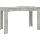 vidaXL Matbord betongrå 120x60x76 cm spånskiva