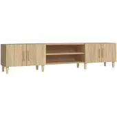 vidaXL TV-skåp Sonoma ek 180x31,5x40 cm konstruerat trä