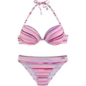 Venice beach Bikini opal / grå / cyklamen / ljusrosa