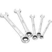 Vigor V2820 U-ring-blocknyckelset; 5 delar Nyckelvidd (Metrisk) (för titel) 8 - 19 mm