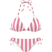 Venice beach Bikini rosa / vit