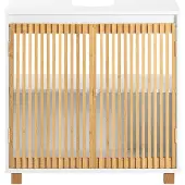 SoBuy Badrumsskåp BZR125-W 60x60x33 cm