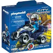 Playmobil City Action Polisfyrhjuling med Pull-Back Motor