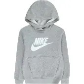 Nike Sweatshirt 'Club FLC' gråmelerad / vit