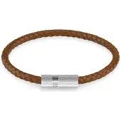 GUESS Blackjack stål-laderarmband brun JUXB03238JWSTORL