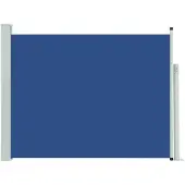 vidaXL Infällbar sidomarkis 140x500 cm blå