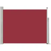 vidaXL Infällbar sidomarkis 140x500 cm röd