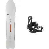 United Shapes - Snowboardpaket - Paketen Deep Reach 2024 för Unisex - Vit