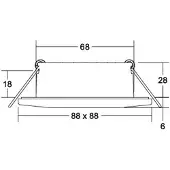 Brumberg 39255083 39255083 LED-inbyggnadsbelysning LED utan 5 W Svart
