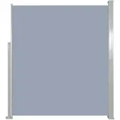 vidaXL Infällbar sidomarkis för uteplats 160 x 300 cm grå