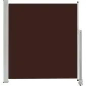 vidaXL Infällbar sidomarkis 140 x 300 cm brun