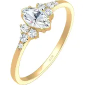 Elli Ring 'Kristall' guld / transparent